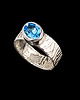 pierścionki srebrne Pierścionek blue blue topaz 3