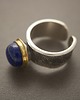 pierścionki złote Pierścionek srebrny z Lapis lazuli z kolekcji Modern, złocony 5