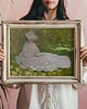 plakaty PLAKAT dekoracyjny, Claude Monet obraz, książki, czytanie książek 2