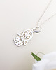 srebrne naszyjniki Srebrny Naszyjnik ręka Fatimy Hamsa amulet 3