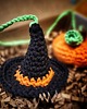 akcesoria różne Jesienna zawieszka do auta Dynia i Kapelusz Halloween 2