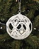 bombki Ozdoba na choinkę - szydełkowa bombka 2