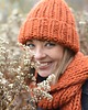 czapki damskie Pomarańczowa czapka z wełny 100%  WOOLY ruda 1