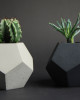 doniczki ZESTAW doniczek  betonowych  Dodekahedron 1+2 1