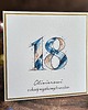 kartki scrapbooking Ręcznie robiona kartka na 18. urodziny - Kolekcja BE HAPPY! 1