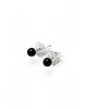 kolczyki srebrne Kolczyki sztyfty onyks 3mm  srebro 925 1