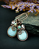 kolczyki wire wrapping Kolczyki z amazonitem 6