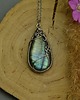 wisiory Duży wisior kolorowy labradoryt wire wrapping 1