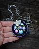 wisiory Folkowy wisior soutache z łowickim motywem 3