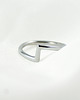 pierścionki srebrne Srebrny pierścionek Zen- na mały palec, pinky ring,  HerRing 5