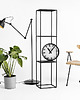 regały i półki Regał metalowy minimalisyczny TENSIO PILLAR 3 blaty 140 cm czarny 4
