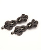 kolczyki soutache Kryształkowe kolczyki Swarovski Silver Night  1