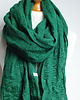 szale damskie Szalik lniany damski, lniany szal na jesień, ZIELONY 4