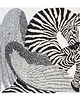 szale damskie SZAL SZALIK jedwab Apaszka jedwabna ZEBRA BIAŁA CZARNA 2