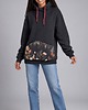bluza z kapturem damska Bluza oversize Satja Auri Lili gruba z kwiatową kieszenią rozmiar M 3