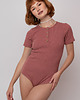 body damskie Damskie bawełniane body, MELANGE PINK 3