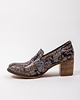 botki damskie PÓŁBUTY NA 6 CM SŁUPKU W STYLU BOHO - SKÓRA NATURALNA - MODEL 250 - BOHO 3