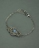 bransoletki wire wrapping Błękitna bransoletka angelit, wire wrapping 1