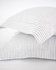 poduszki gładkie Lniana Poszewka Z Listwą GRAY STRIPES 2
