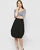 spódnice midi Czarna spódniczka bombka Weronika 1
