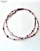 naszyjniki - inne Boho minimalistycznie na różowo dwa naszyjniki handmade pink seed beads 4