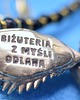 naszyjniki - inne "Icarus-Christus" - Duży naszyjnik z brązu z naturalnymi kamieniami 8