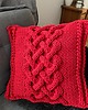 poduszki plecione Poduszka dekoracyjna - plecionka warkoczowa 1