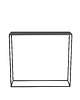 regały i półki Konsola metalowa SABLE - minimalistyczna konsola 1