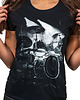t-shirt damskie T-shirt damski UNDERWORLD Drums czarny 3