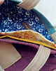 torby na ramię Burgundowa double bag rude kwiaty 4