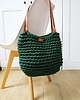 torby na ramię Torba na ramię " Boho Weave Bag" kolor leśny, torba szoperka z podszewką 5