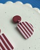 kolczyki z masy plastycznej Kolczyki HALF stripes 3