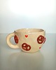 kubki Ceramiczny ręcznie robiony kubek w precelki 2