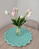podkładki do kuchni Podkładka ze sznurka bawełnianego szydełkowa na stolik 42cm 3