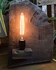 lampy - inne Lampa z plastra drewna loft japandi wabi-sabi /3/ 6