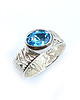 pierścionki srebrne Pierścionek blue blue topaz 1