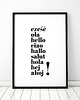 plakaty Plakat Hello - hallo - bonjour 1