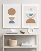 plakaty DWA PLAKATY boho geometryczne mid century 3
