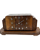 zegary Zegar kominkowy Art Deco fornir orzechowy, mechaniczny, Niemcy Lata 20. XX w. 8