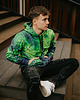 bluzy męskie Męska Bluza Expres Zamek DR.CROW Green Wall 1