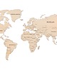 dekoracje - na ścianę Duża MAPA ŚWIATA na ścianę PAŃSTWA I STOLICE 180cm Mapa świata ze sklejki 1