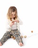 klocki i zabawki drewniane Kule do nauki nawlekania i liczenia, Montessori 3
