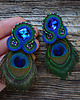 kolczyki soutache Peacock Eye-kolczyki soutache 2