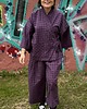 komplety damskie Komplet w kratę. Kimono + kuloty 2