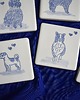 podkładki do kuchni Kafle ręcznie malowane- podkładki ceramiczne psy mix 1