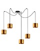 lampy wiszące Designerska lampa wisząca typu pająk z miedzianymi kloszami WAIKIKI W5 MIRROR 4