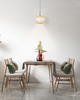 lampy wiszące Rattanowa lampa wisząca do kuchni w stylu boho ELBA BOHO 2