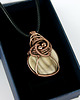 wisiory Krzemień pasiasty wisiorek wire wrapping 2