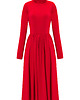 sukienki midi damskie Sukienka midi z golfem PARYŻANKA happy red 1