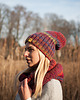 czapki damskie MAXCOLOR Komplet czapka i komin "wesoły melanż" 1